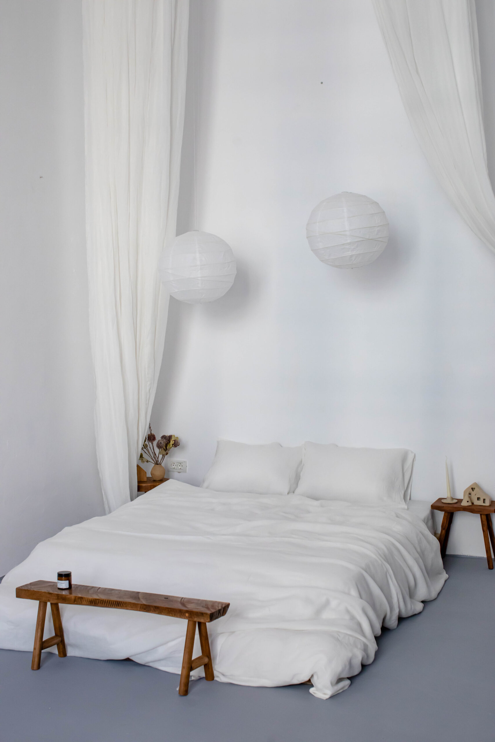 Set Gentle White Fețe de Pernă 50x70 și Cearșaf 90x200