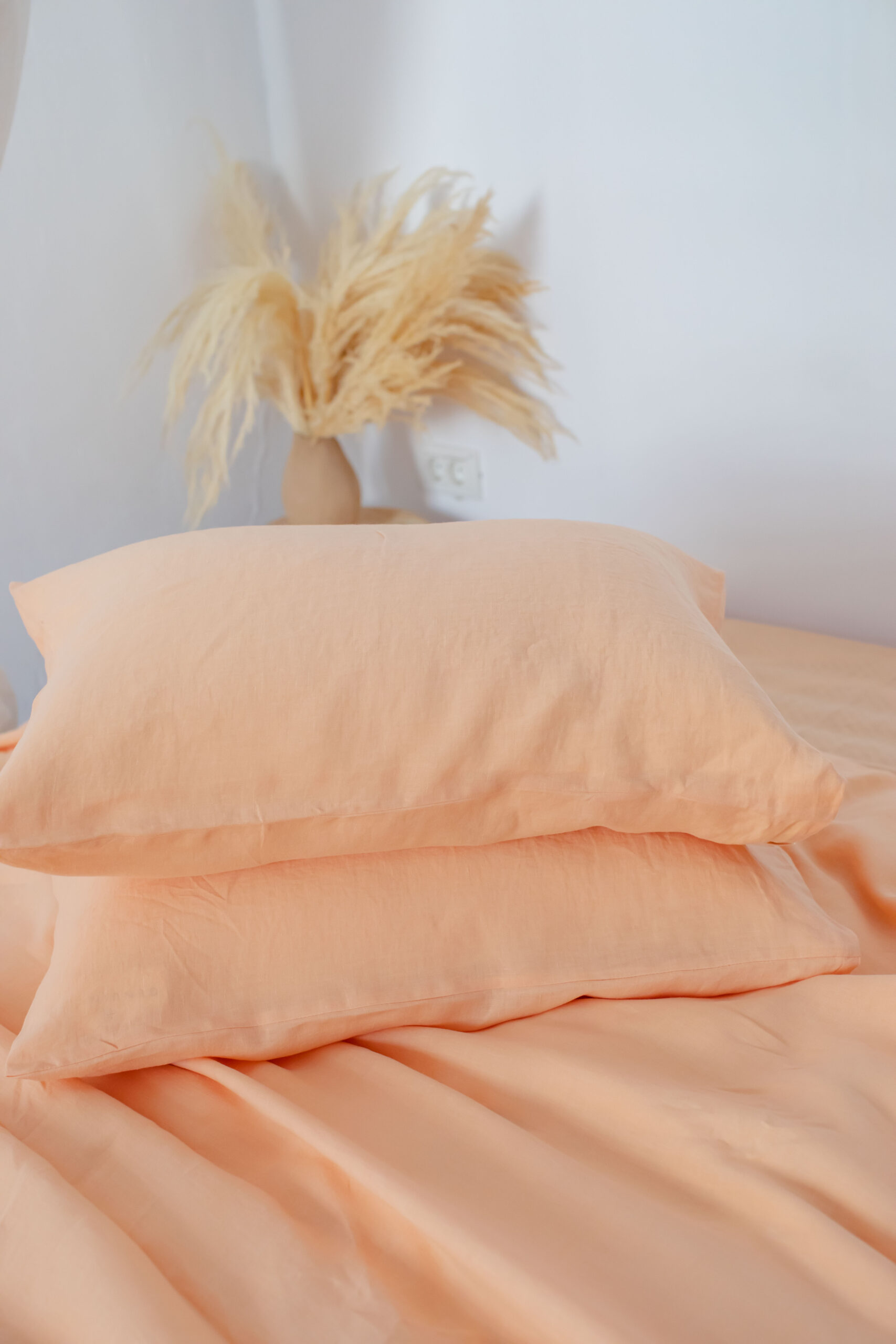 Set Peach Bite Fețe de Pernă 50x60 și Cearșaf 90x200