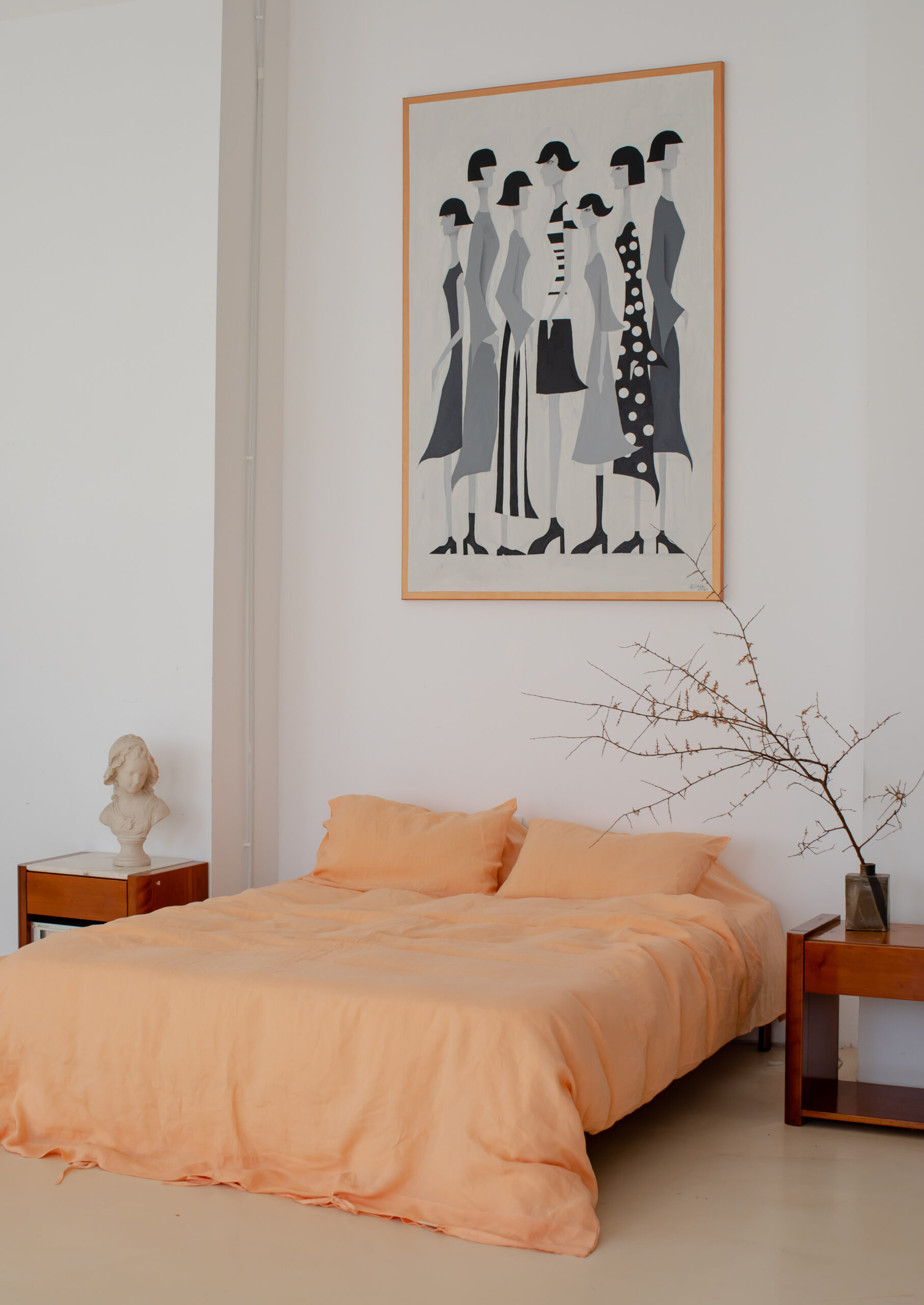 Set Peach Bite Fețe de Pernă 60x60 și Husă Pilotă 220x220