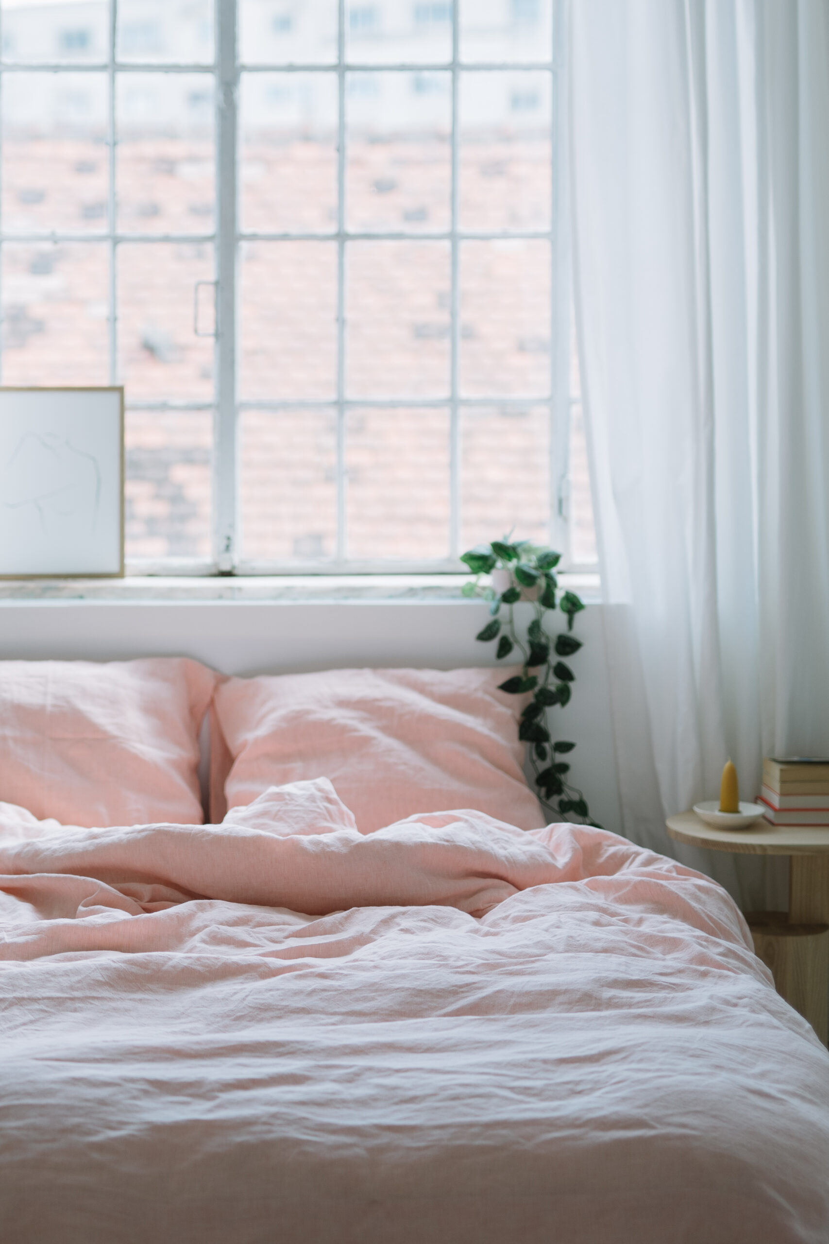 Dusty Pink Set 50x60 Pillowcases and 90x200 Sheet