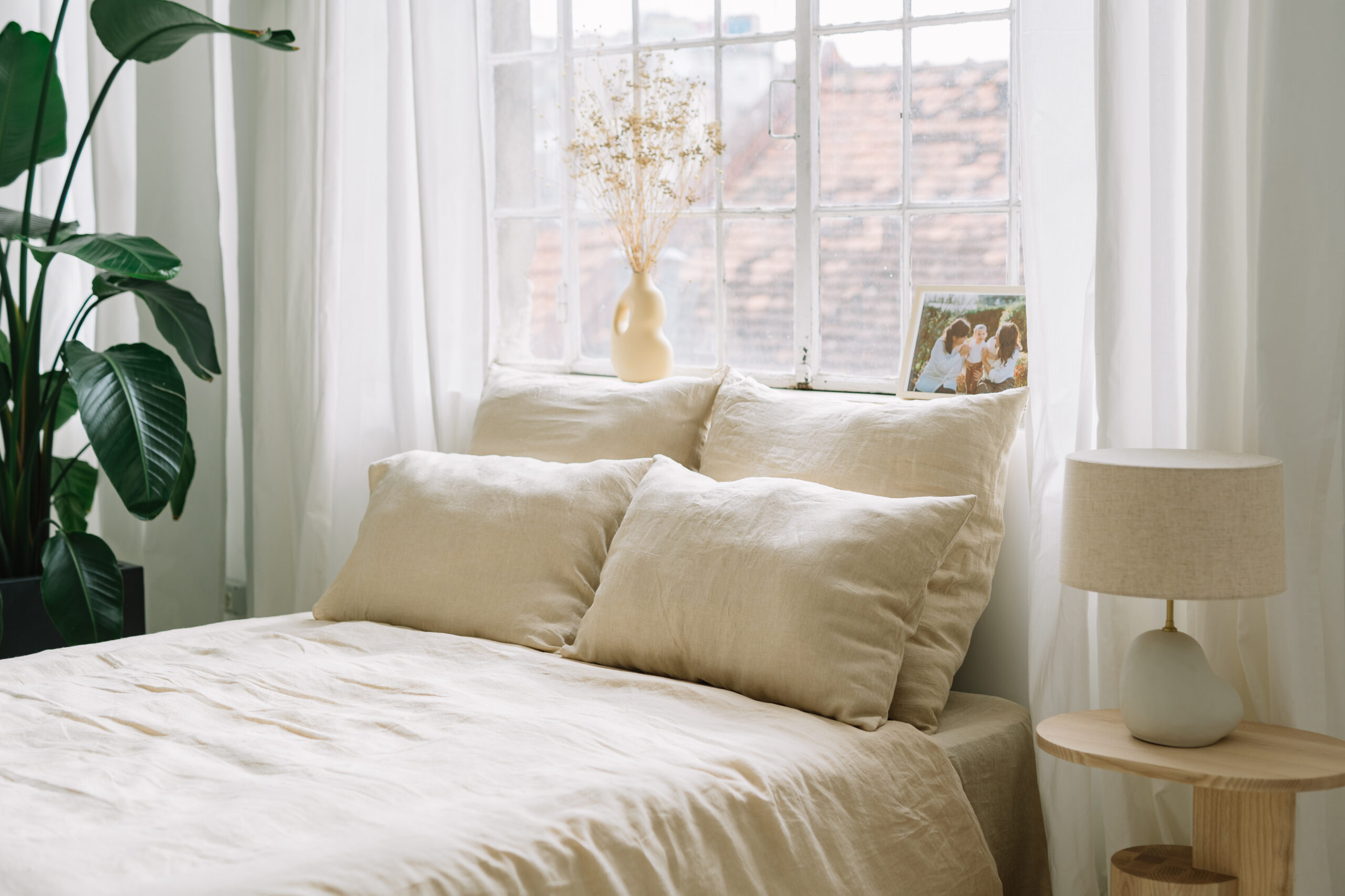 Set Vanilla Cream Fețe de Pernă 60x60 și Husă Pilotă 220x220