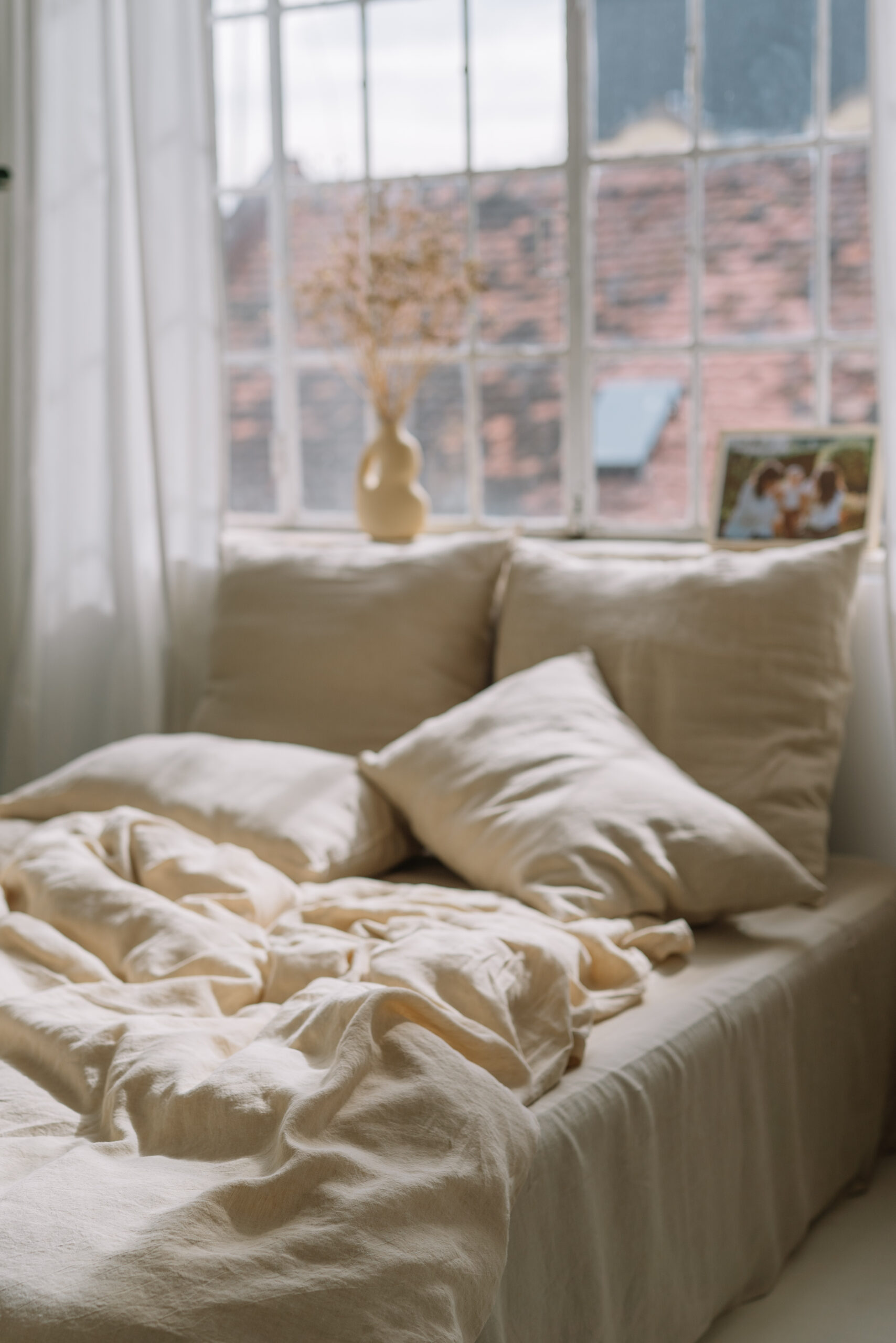 Set Vanilla Cream Fețe de Pernă 50x70 și Cearșaf 90x200