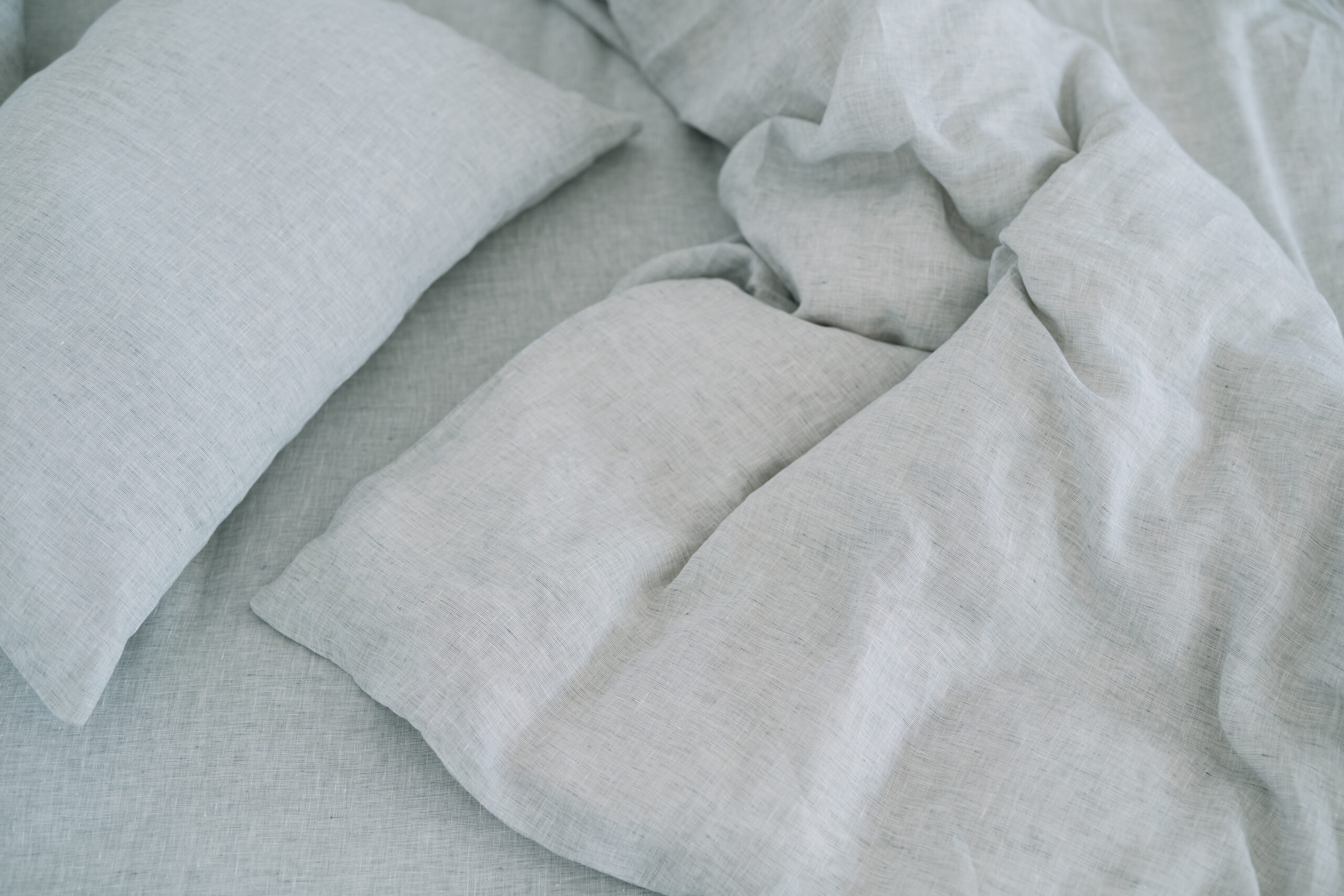 Set Dusty Grey Fețe de Pernă 50x70 și Husă Pilotă 200x220